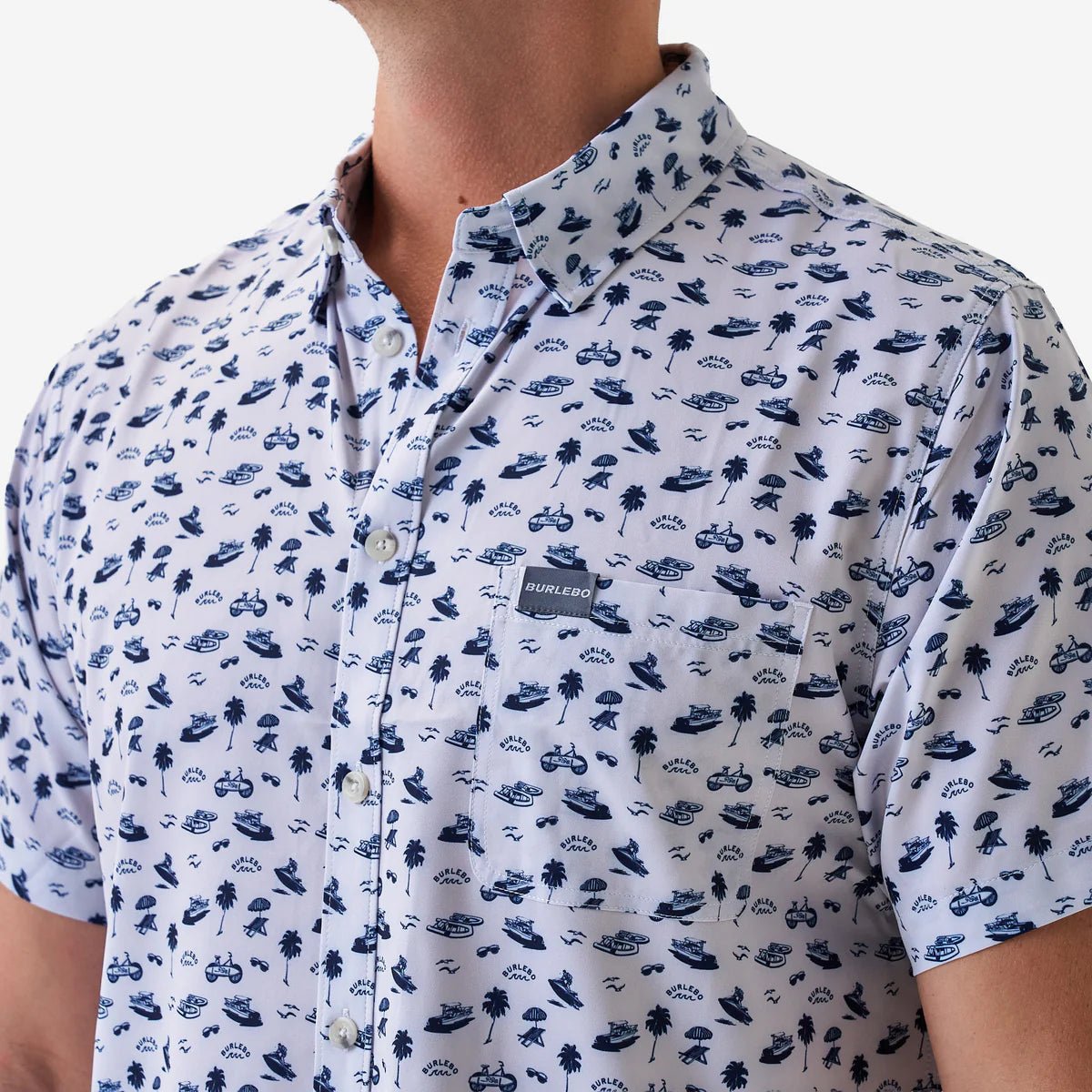 Perf. Button Down On The Water - Chatsworth Boutique