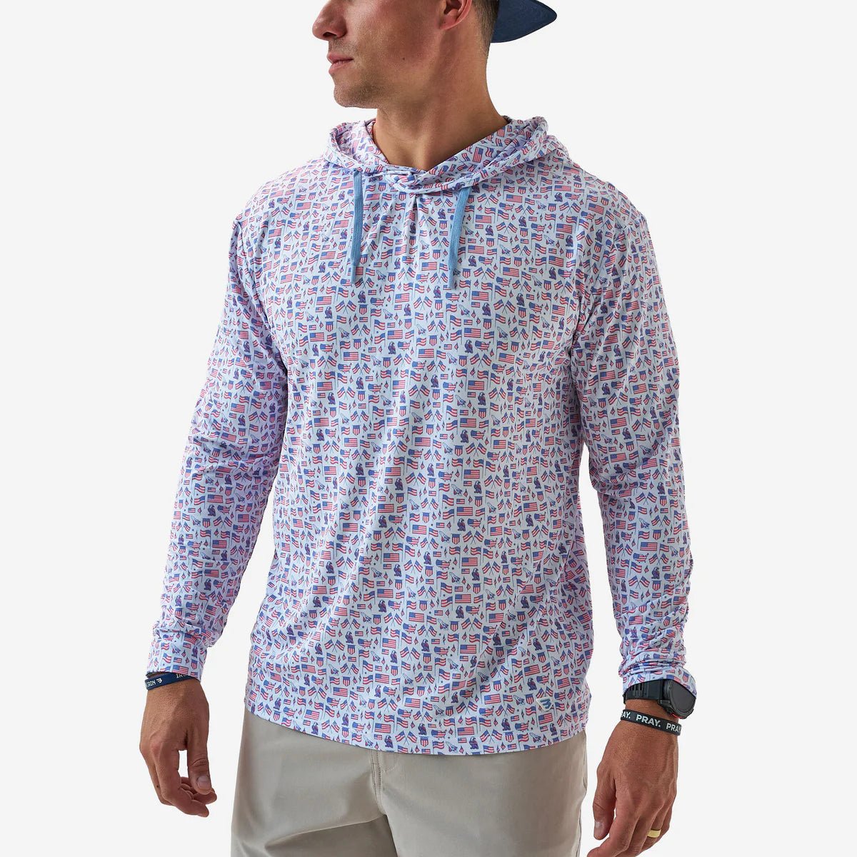 Perf. Hoodie Old Glory - Chatsworth Boutique