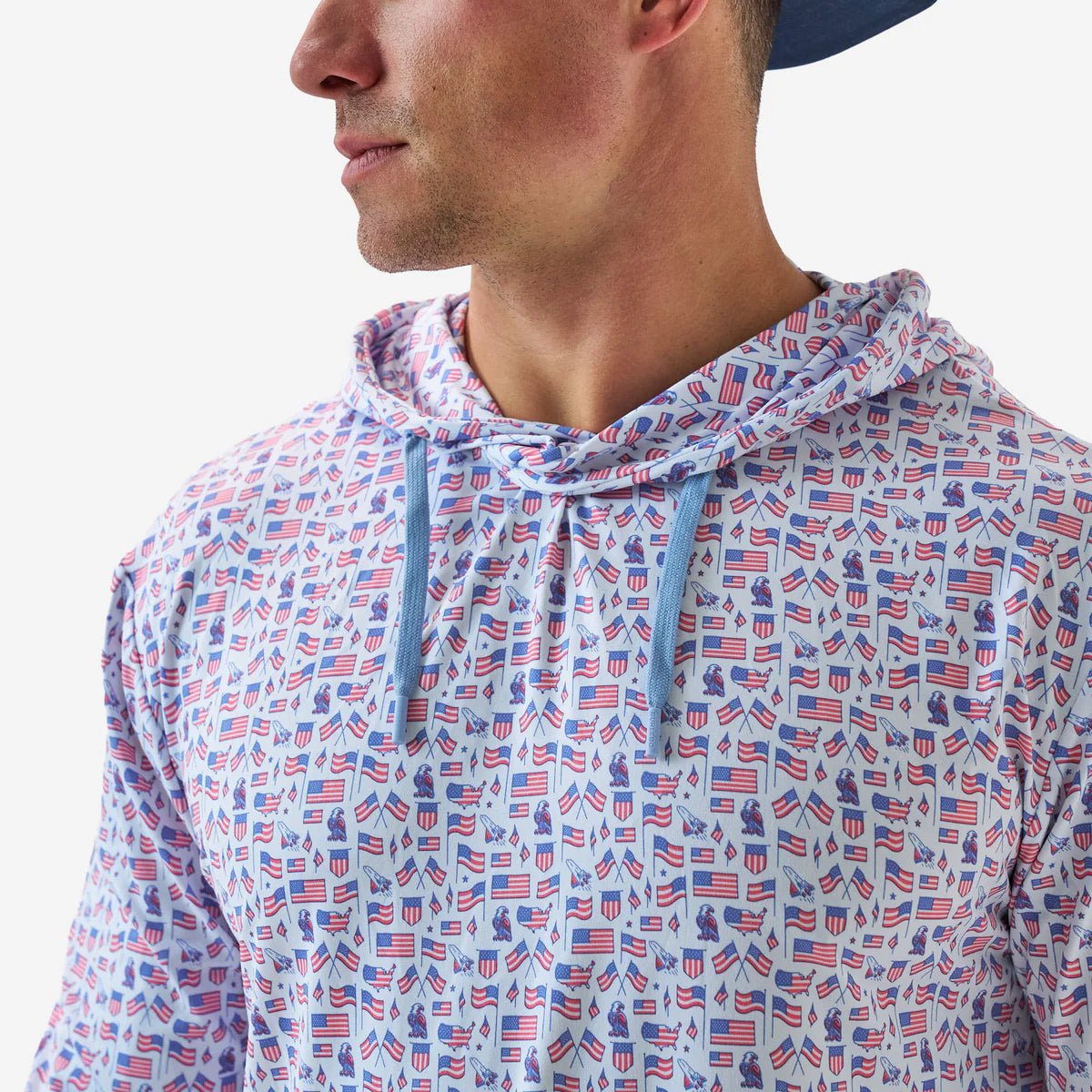 Perf. Hoodie Old Glory - Chatsworth Boutique