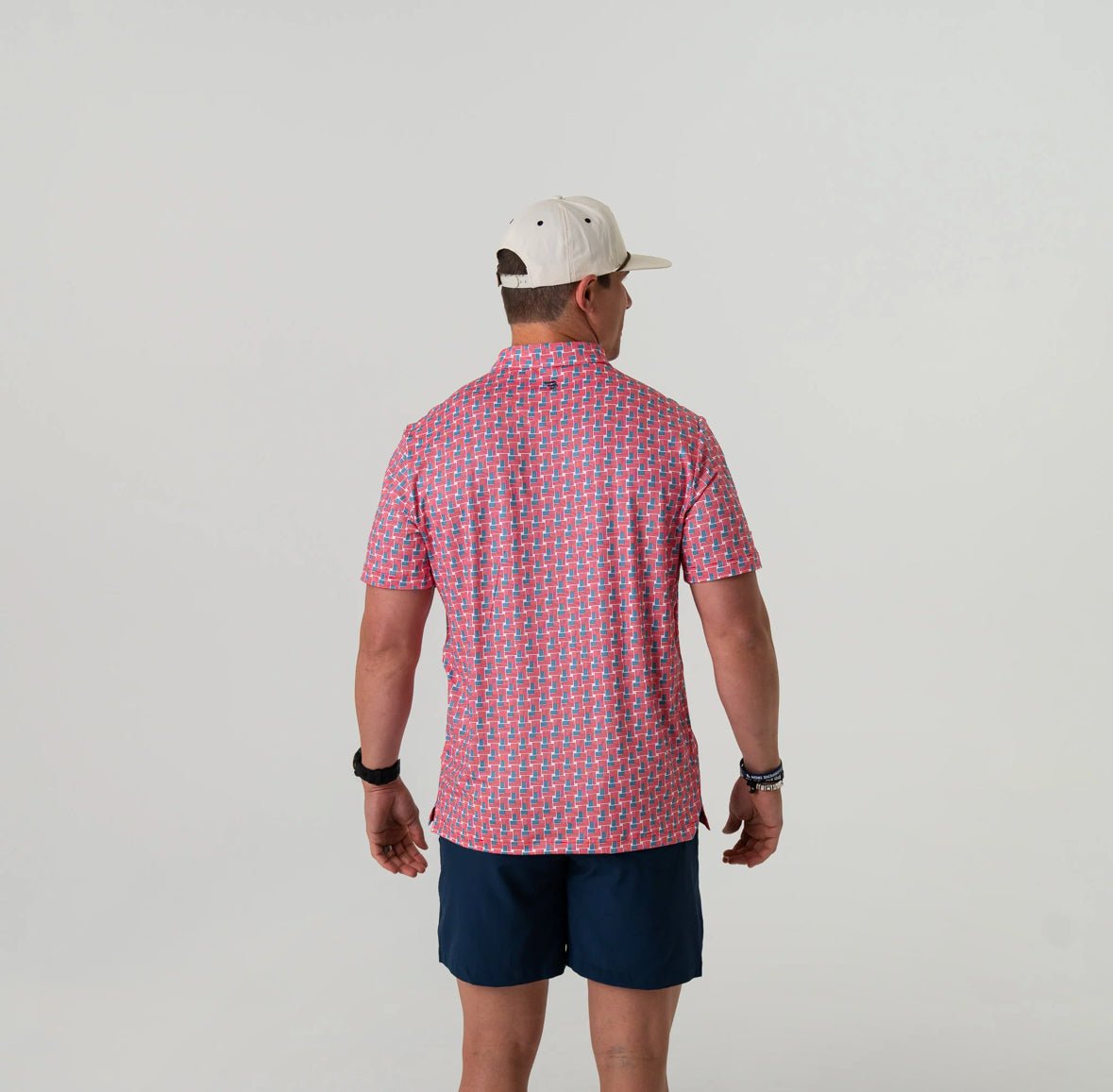 Perf. Polo American Flag - Chatsworth Boutique