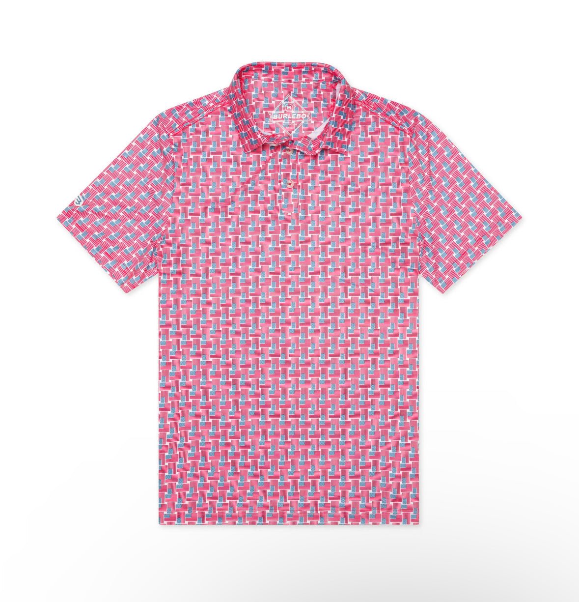 Perf. Polo American Flag - Chatsworth Boutique