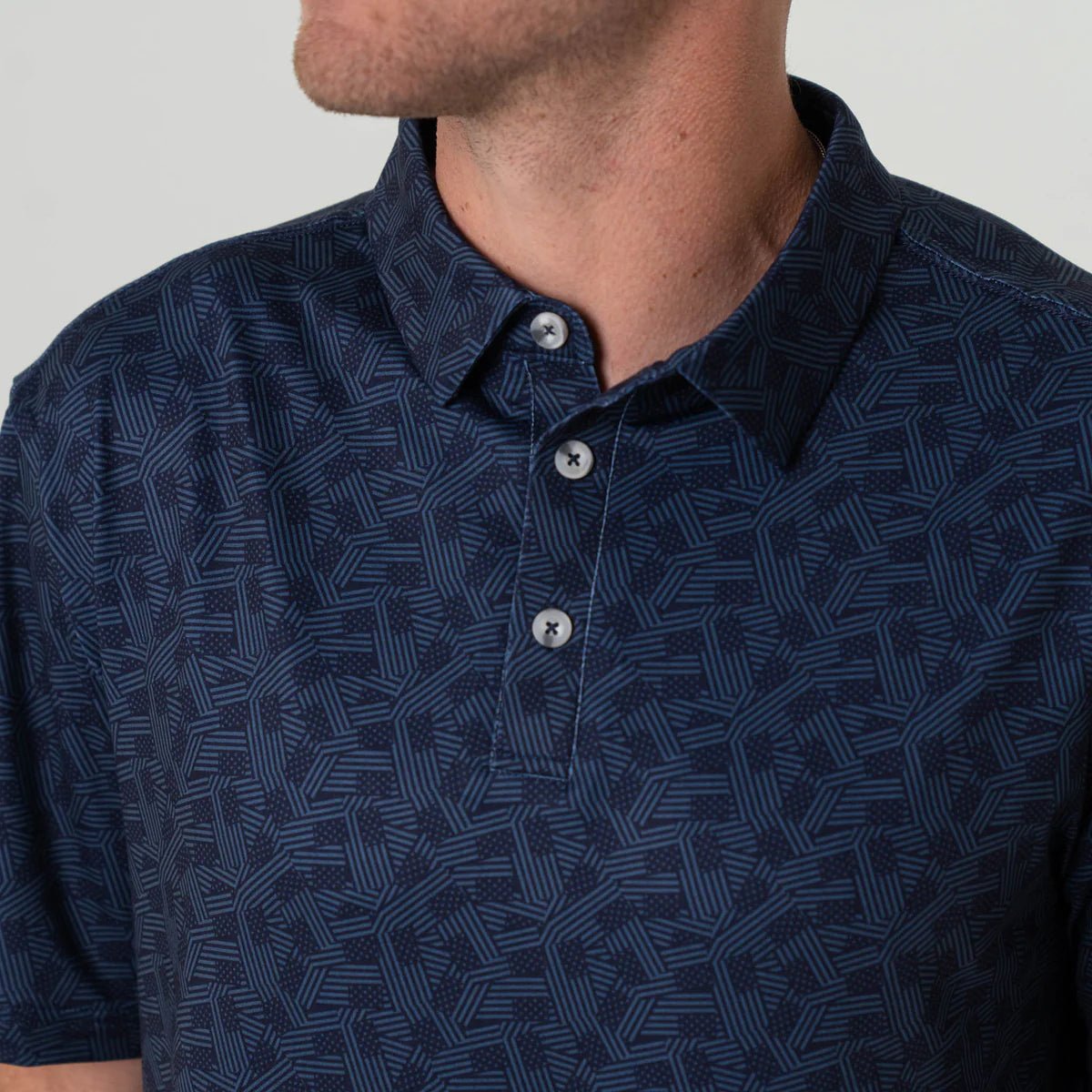Performance Polo Stars and Stripes - Chatsworth Boutique