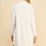 Ivory Open Knit Cardigan, PINCH - back view