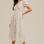 Pink Eyelet Midi Dress - Chatsworth Boutique