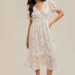 Pink Eyelet Midi Dress - Chatsworth Boutique