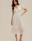 Pink Eyelet Midi Dress - Chatsworth Boutique