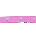 Pink Golf Ball Dog Collar - Chatsworth Boutique