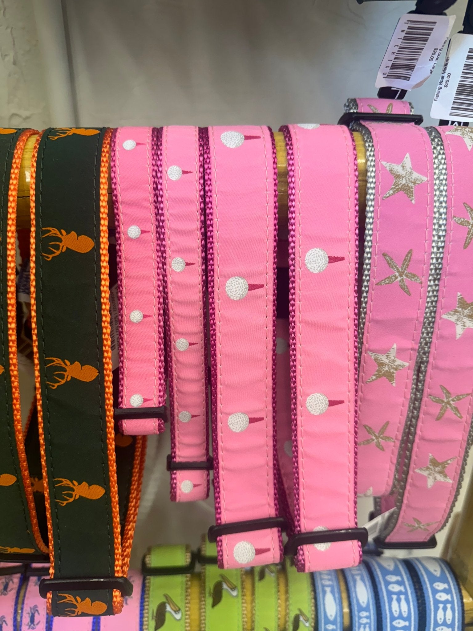 Pink Golf Ball Dog Collar - Chatsworth Boutique