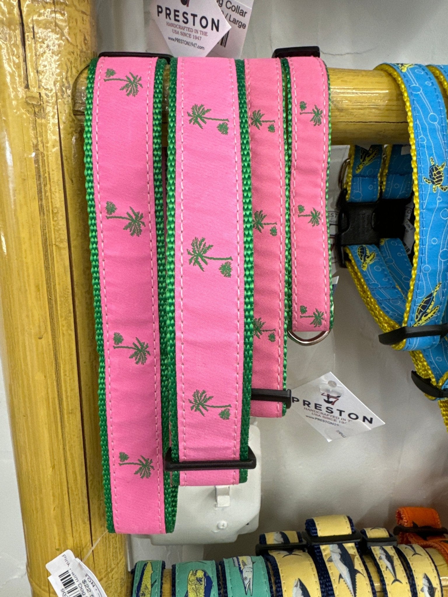 Pink Palm Dog Collar - Chatsworth Boutique