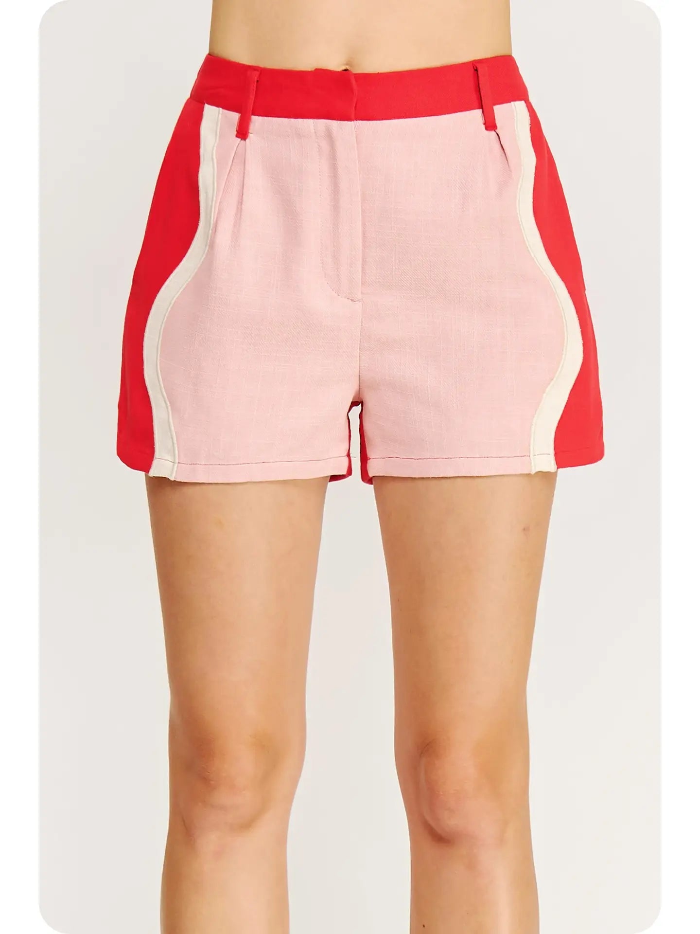 Pink Wavy Shorts - Chatsworth Boutique