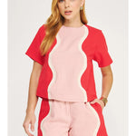 Pink Wavy Shorts - Chatsworth Boutique