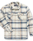 Plaid Flannel Shirt Khaki - Chatsworth Boutique