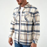 Plaid Flannel Shirt Khaki - Chatsworth Boutique