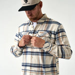 Plaid Flannel Shirt Khaki - Chatsworth Boutique