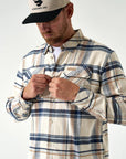 Plaid Flannel Shirt Khaki - Chatsworth Boutique
