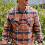 Plaid Flannel Shirt Sand - Chatsworth Boutique