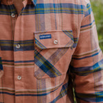 Plaid Flannel Shirt Sand - Chatsworth Boutique