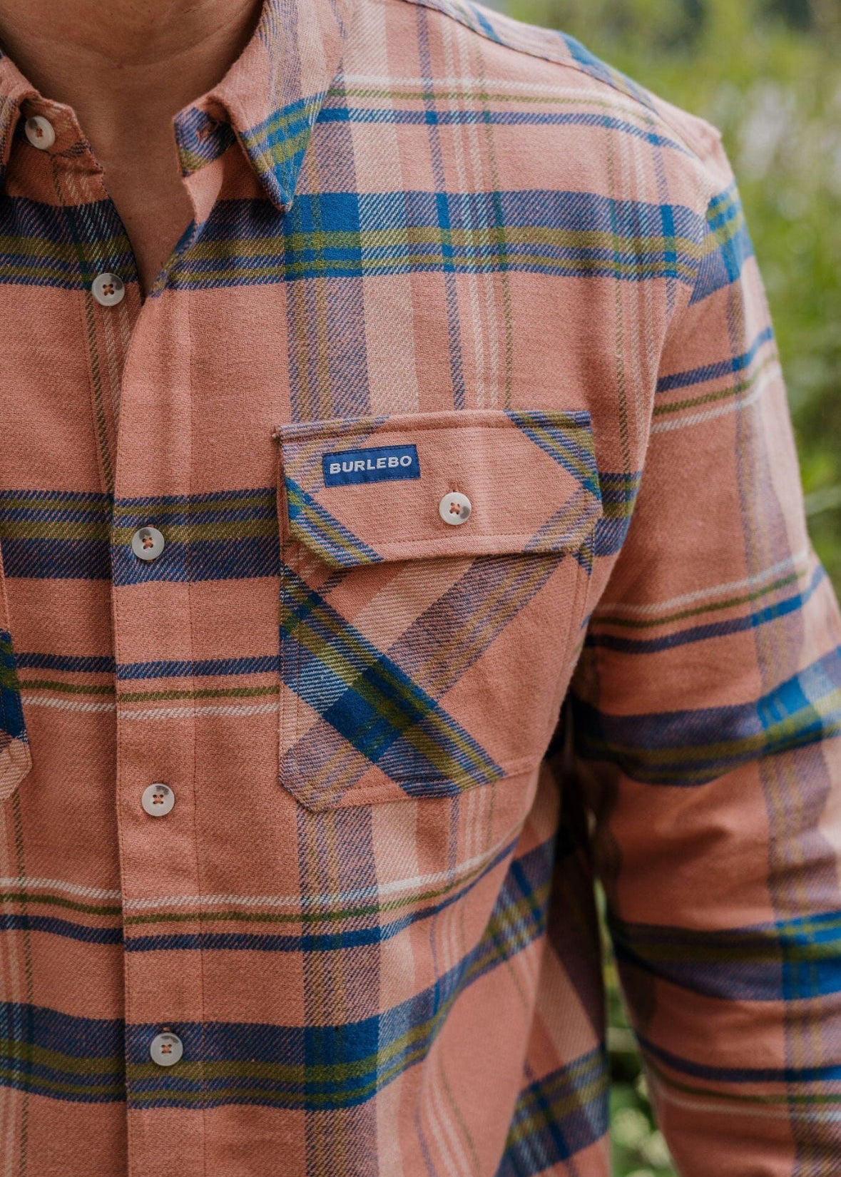 Plaid Flannel Shirt Sand - Chatsworth Boutique