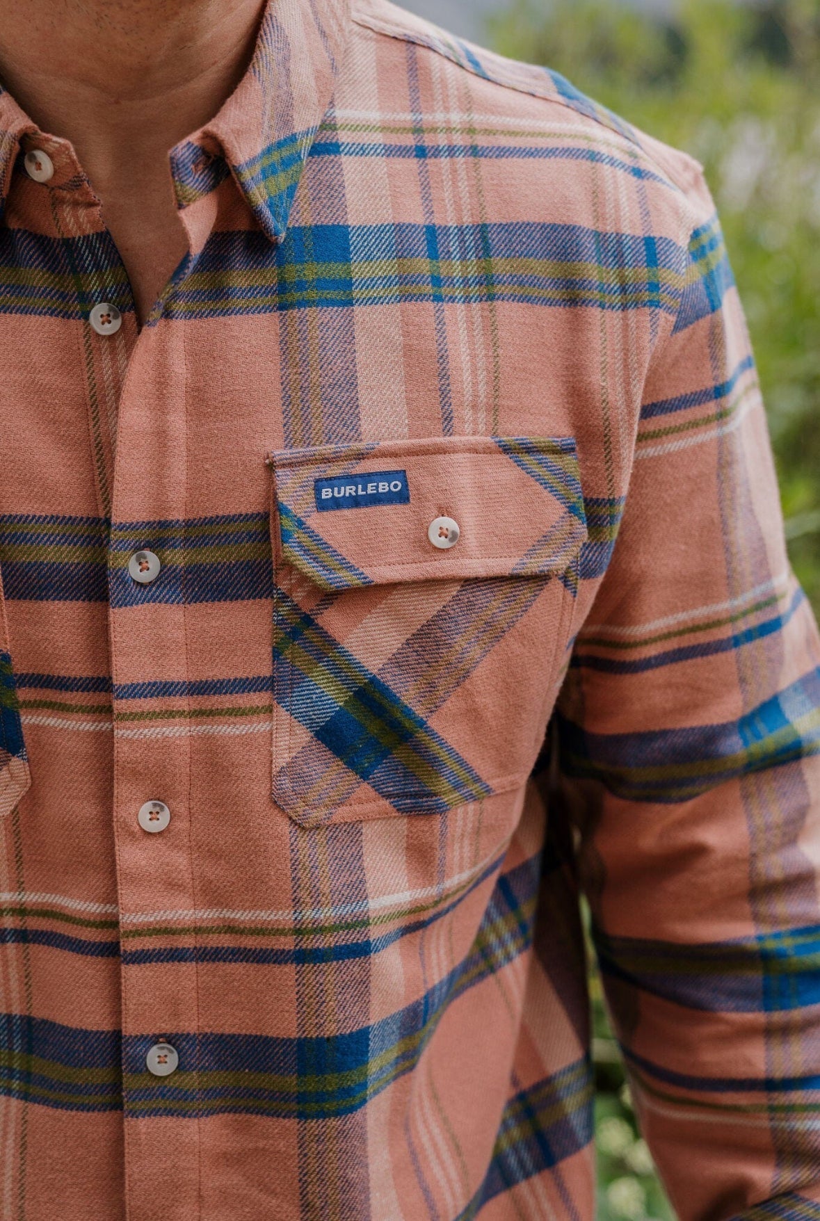 Plaid Flannel Shirt Sand - Chatsworth Boutique