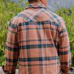 Plaid Flannel Shirt Sand - Chatsworth Boutique