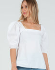 Poplin SS Blouse - Chatsworth Boutique