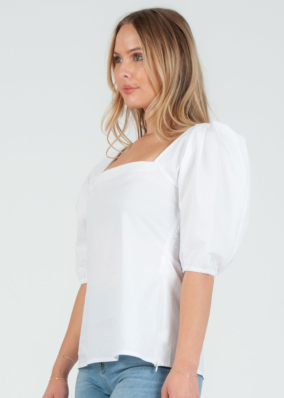 Poplin SS Blouse - Chatsworth Boutique