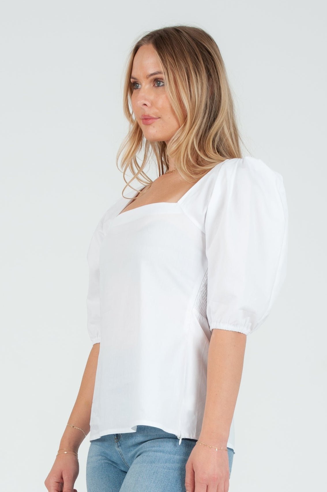 Poplin SS Blouse - Chatsworth Boutique