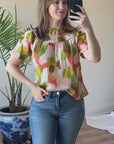Fall Colors Yoke Blouse