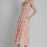 Printed Tiered Midi Dress - Chatsworth Boutique