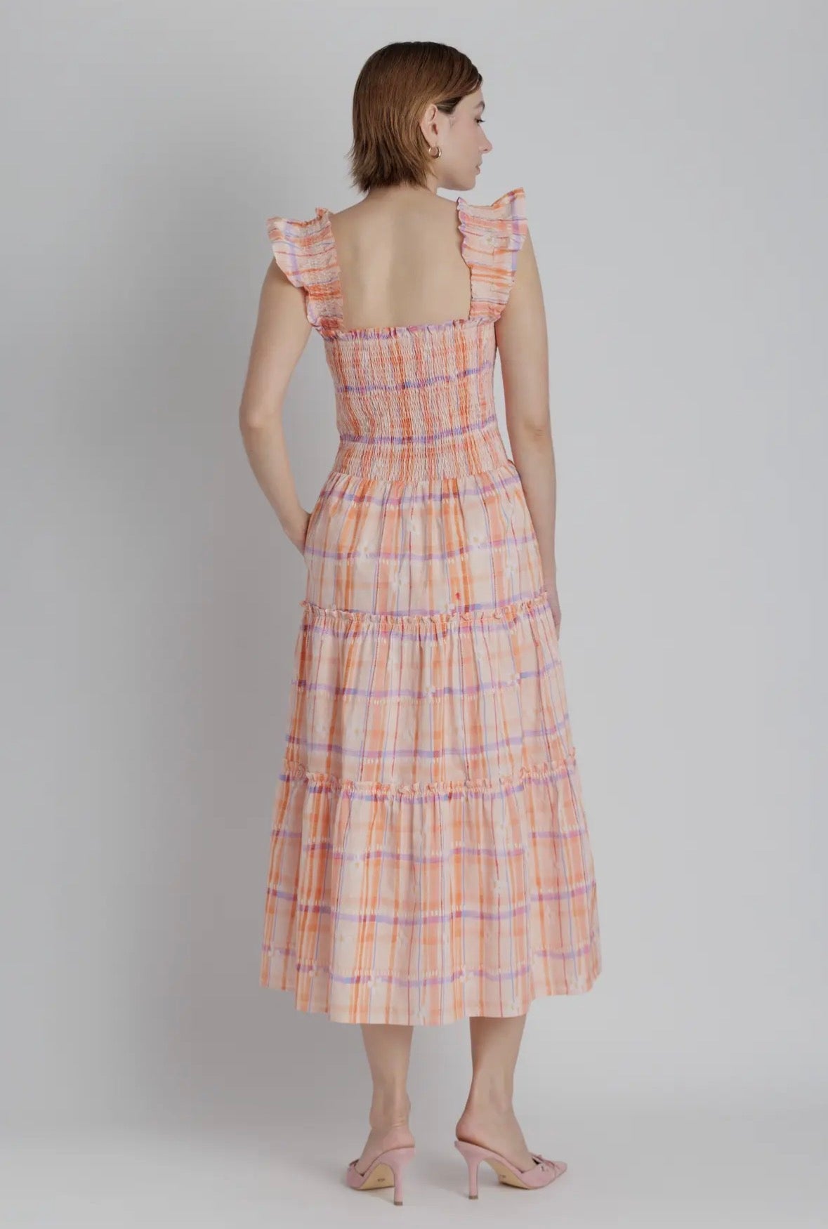 Printed Tiered Midi Dress - Chatsworth Boutique