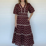 Puff Sleeve Block Print Dress - Chatsworth Boutique