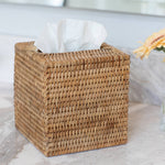 Rattan Column Tissue Box Cover - Chatsworth Boutique