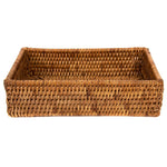 Rattan Guest Towel - Rectangular Napkin Holder - Chatsworth Boutique