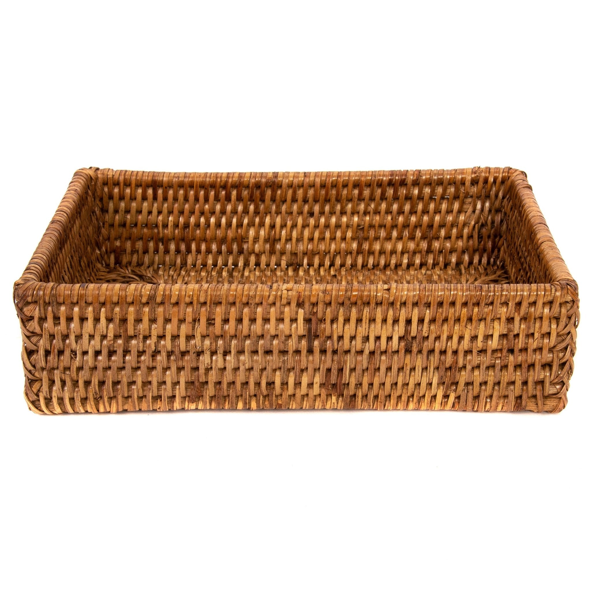 Rattan Guest Towel - Rectangular Napkin Holder - Chatsworth Boutique