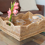 Rattan™ Scallop Collection Rectangular Basket - Chatsworth Boutique
