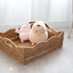 Rattan™ Scallop Collection Rectangular Basket - Chatsworth Boutique