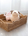 Rattan™ Scallop Collection Rectangular Basket - Chatsworth Boutique