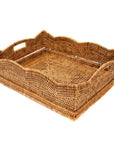Rattan™ Scallop Collection Rectangular Basket - Chatsworth Boutique