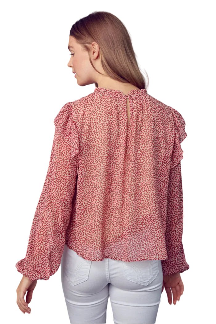 Red Dotted Blouse - Chatsworth Boutique