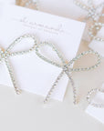 Rhinestone Statement Bow Holiday Earrings - Chatsworth Boutique