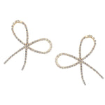 Rhinestone Statement Bow Holiday Earrings - Chatsworth Boutique