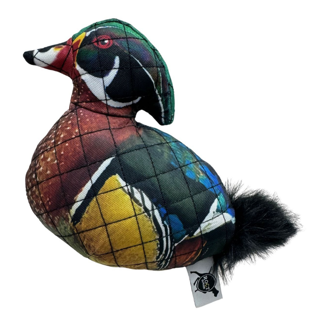 Junior Wood Duck Dog Toy, ROCT Outdoor - front view
