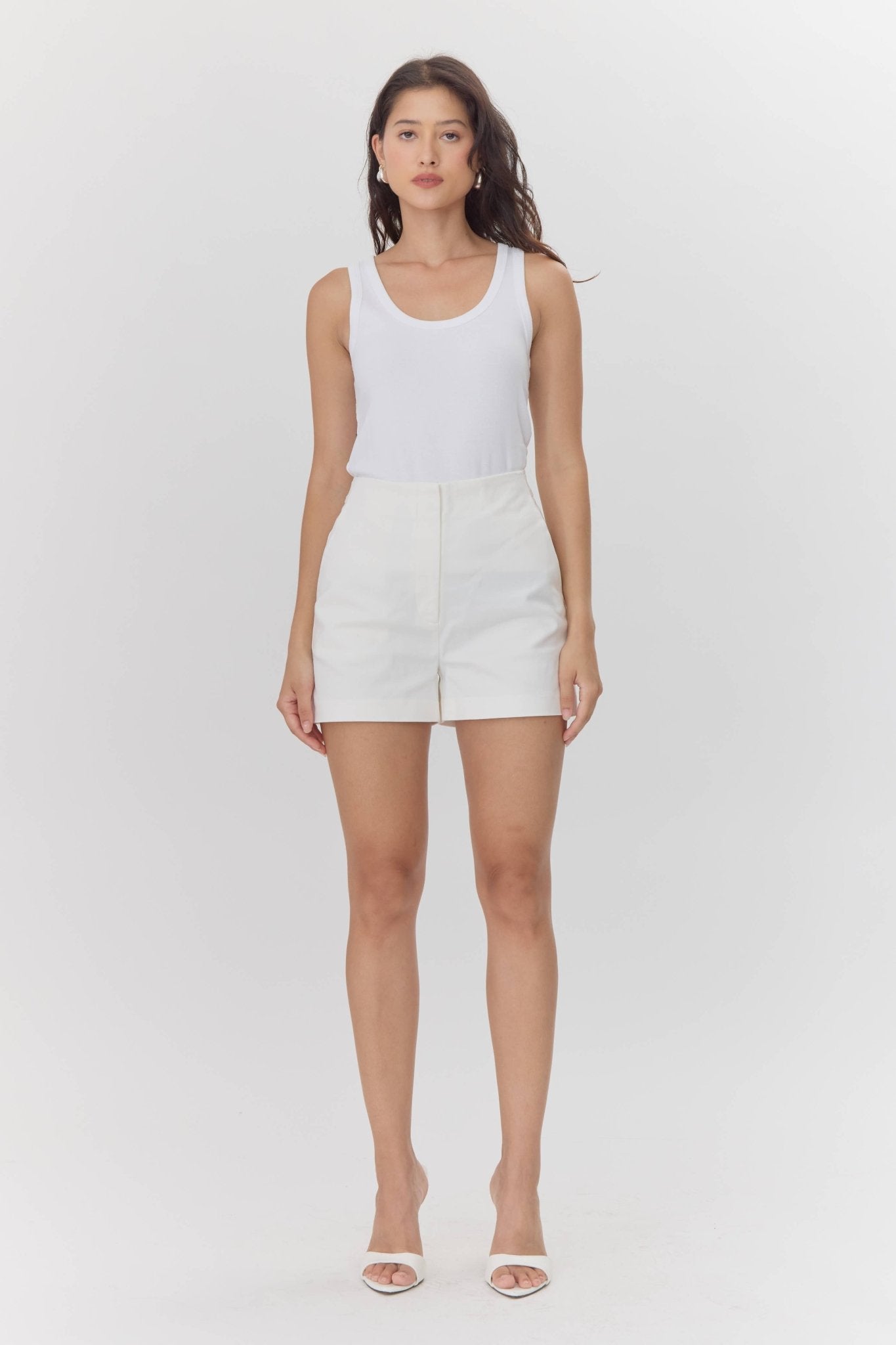 Sanders Tailored High Waist Shorts - Chatsworth Boutique