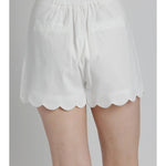 Scallop Hem Short - Chatsworth Boutique