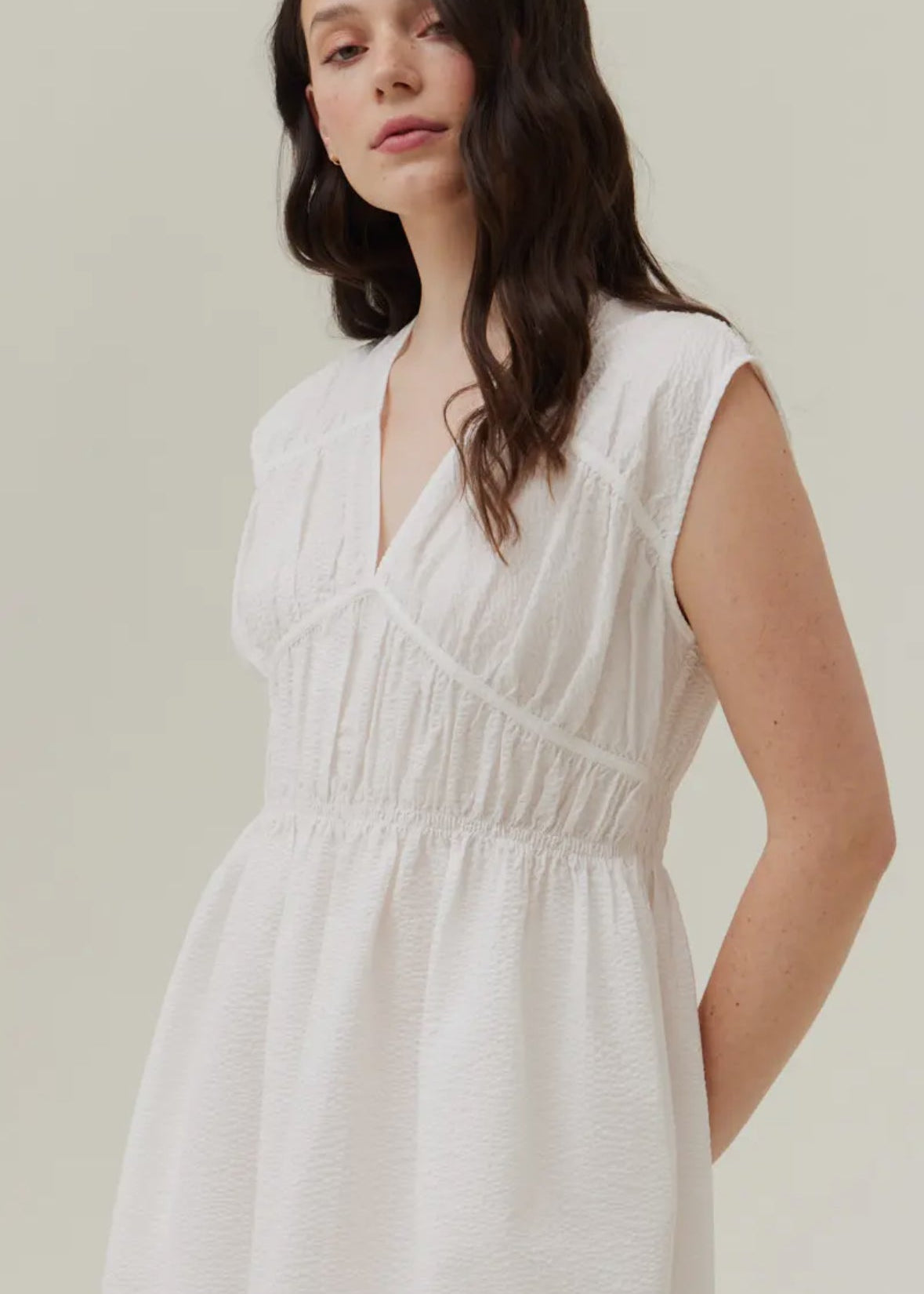 Seersucker Midi Dress - Chatsworth Boutique