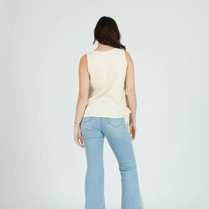 Side Tie Blouse - Chatsworth Boutique