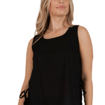 Side Tie Blouse - Chatsworth Boutique