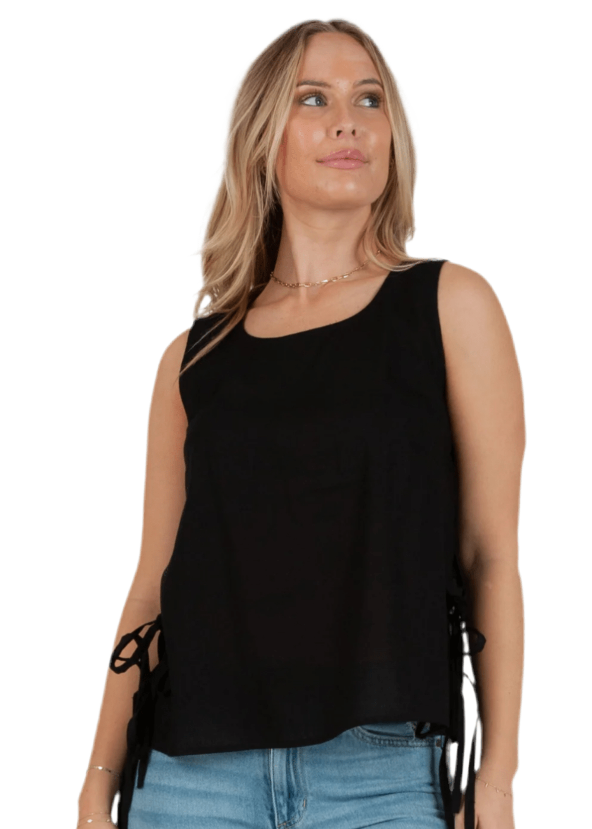 Side Tie Blouse - Chatsworth Boutique