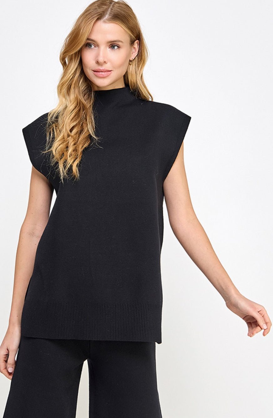 Solid Sweater Top - Chatsworth Boutique