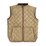Quilt Vest Wheat Straw, Southern Casanova - front view
